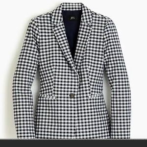 I.crew gingham parke blazer size 6! Worn once!